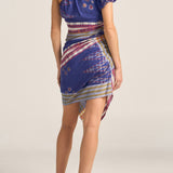 Aegina Ikat Scarf Print Dress