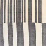 Eirene Black and White Broken Stripe Dress