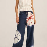 Octavia Hand Tie-Dye Denim Jeans