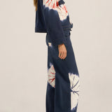 Octavia Hand Tie-Dye Denim Jeans