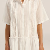 Capys White Voile Dress