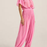 Egeria Pink Silk Pants