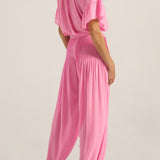 Egeria Pink Silk Pants