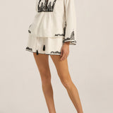 Chaos Dori Embroidery Top