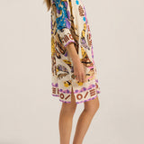 Artemis Jungle Print Shirtdress