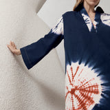 PRE-ORDER Achilles Hand Tie-Dye Denim Caftan