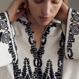 Chaos Dori Embroidery Top