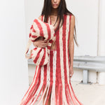 ILIO NEMA Red & Cream Macrame