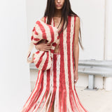 ILIO NEMA Red & Cream Macrame