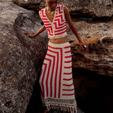 PRE-ORDER Clythie Graphic Crochet Vest