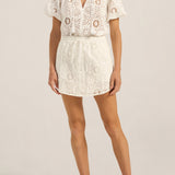 Lucinda White Eyelet Top