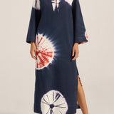 PRE-ORDER Achilles Hand Tie-Dye Denim Caftan