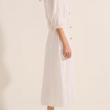 Priam Striped Cotton Voile Caftan