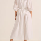 Priam Striped Cotton Voile Caftan
