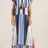Thaddeus Blue Sarong Caftan