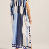 Thaddeus Blue Sarong Caftan