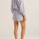 Salome Stripe Eyelet Voile Blouse