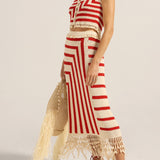 PRE-ORDER Clythie Graphic Crochet Vest
