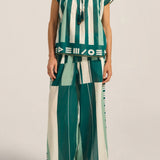 ILIO NEMA Clio Green Sarong Voile Pants