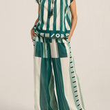ILIO NEMA Ossa Green Sarong Voile Top