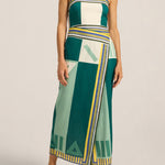 ILIO NEMA Aethra Green Sarong Voile Dress