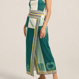 ILIO NEMA Aethra Green Sarong Voile Dress