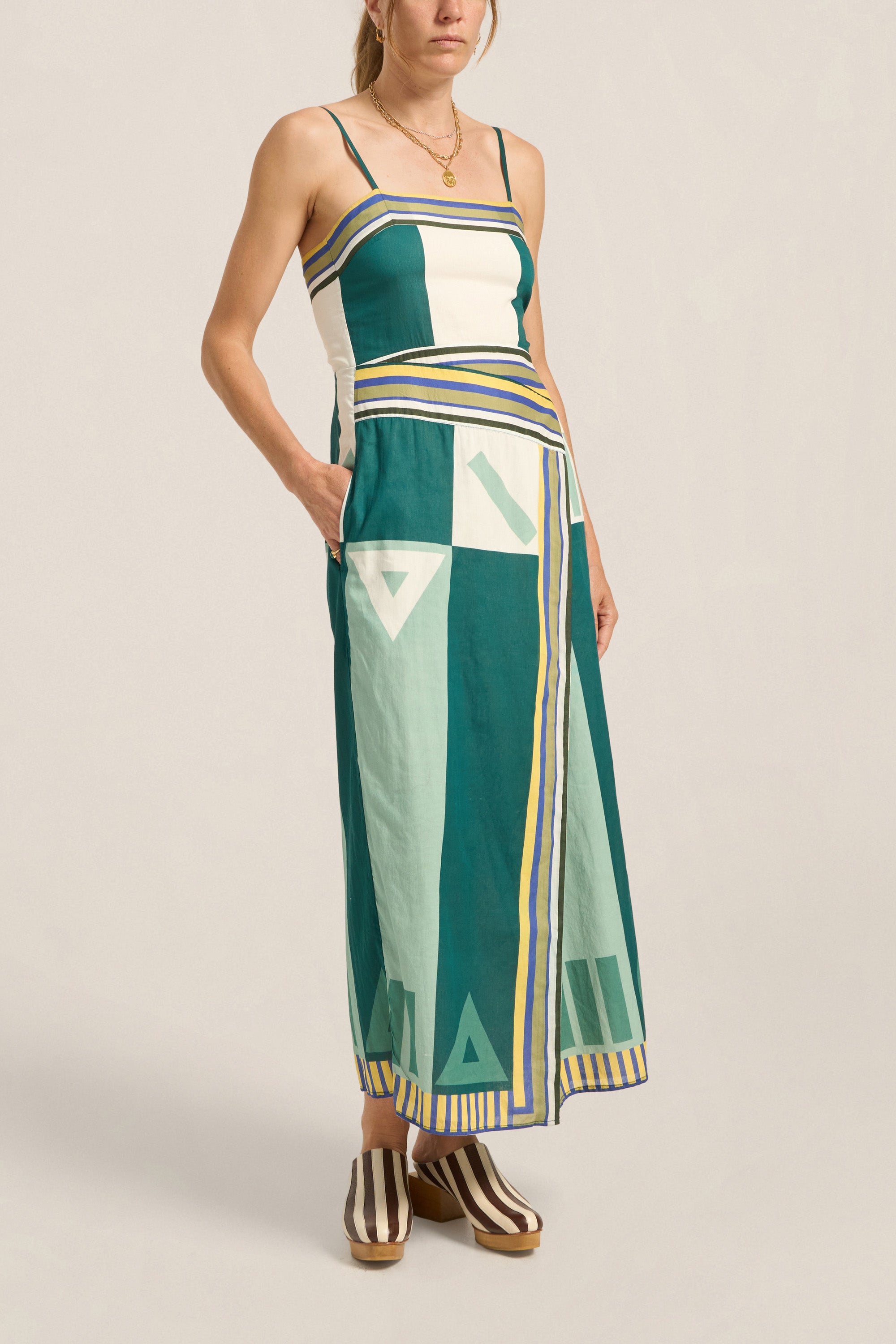 ILIO NEMA Green Sarong Voile