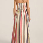 ILIO NEMA Nisus Voula Stripe Dress BACK