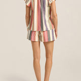 ILIO NEMA Remus Voula Stripe Shorts back