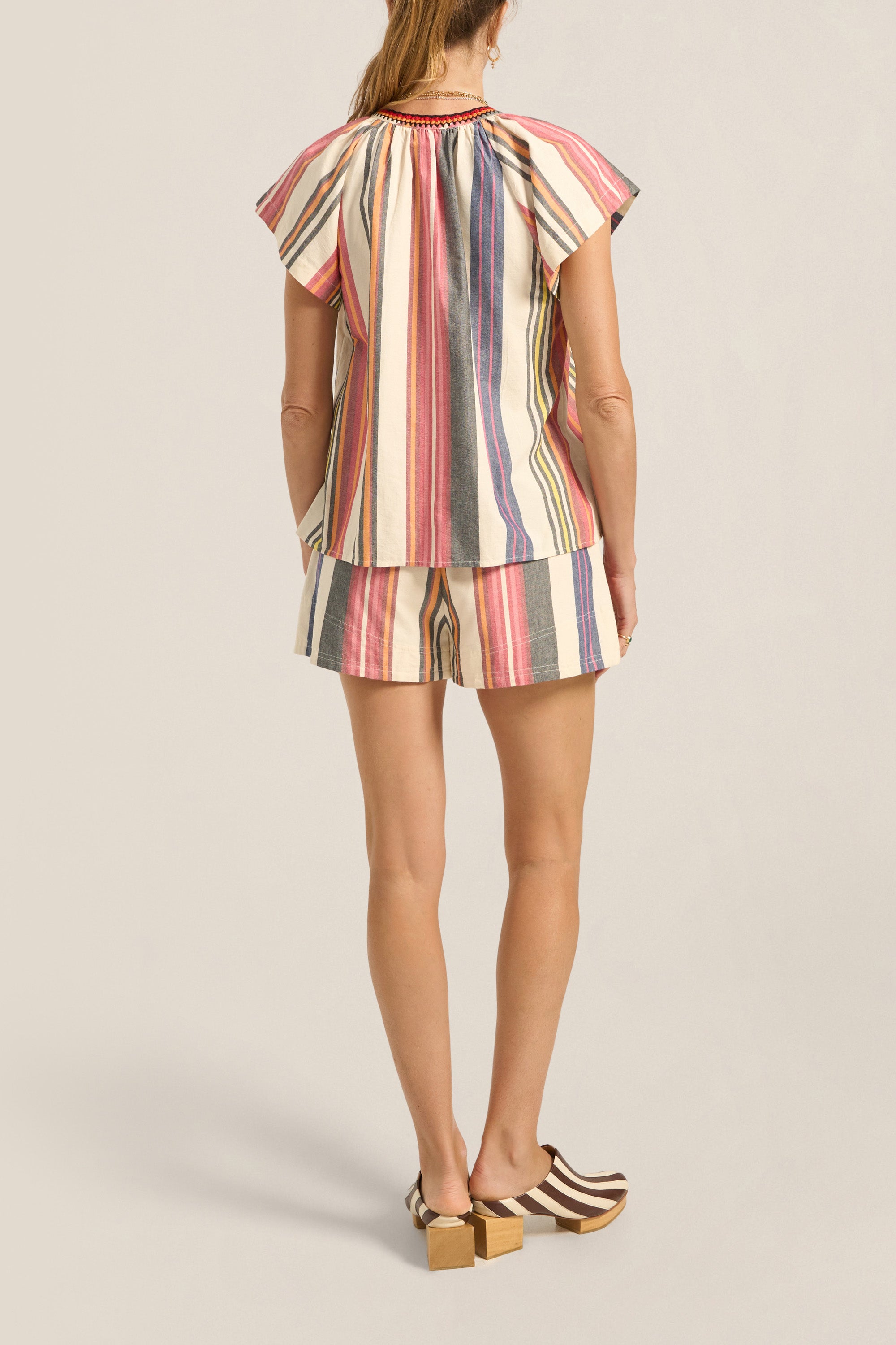 ILIO NEMA Remus Voula Stripe Shorts back