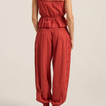ILIO NEMA Freya Red Cotton Voile Cami BACK