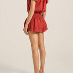 ILIO NEMA Zelda Red Cotton Voile Top