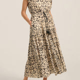 Rhea Black Batik Voile Dress