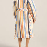 ILIO NEMA Ilus Blue Broken Stripe Coat back