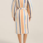 ILIO NEMA Ilus Blue Broken Stripe Coat back