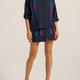 PRE-ORDER Brontes Navy Poplin Skirt