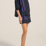 PRE-ORDER Brontes Navy Poplin Skirt