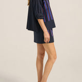 PRE-ORDER Brontes Navy Poplin Skirt