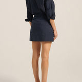 PRE-ORDER Brontes Navy Poplin Skirt