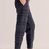 Cadmus Navy Boucle Stripe Pants