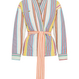 Apollo Heraklion Stripe Quilted Kimono Jacket