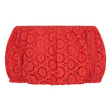 Antiope Red & Pink Eyelet Top