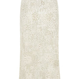 Hela White Crochet Skirt