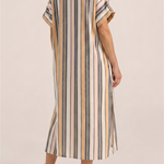 ILIO NEMA Castor Blue Fez Stripe Caftan
