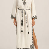 Celeus Dori Embroidery Caftan