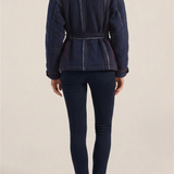 ILIO NEMA Apollo Boucle Stripe Quilted Kimono Jacket BACK