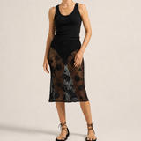 Hela Black Crochet Skirt