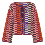 ILIO NEMA Carthage Multi Crochet Cardigan ghost