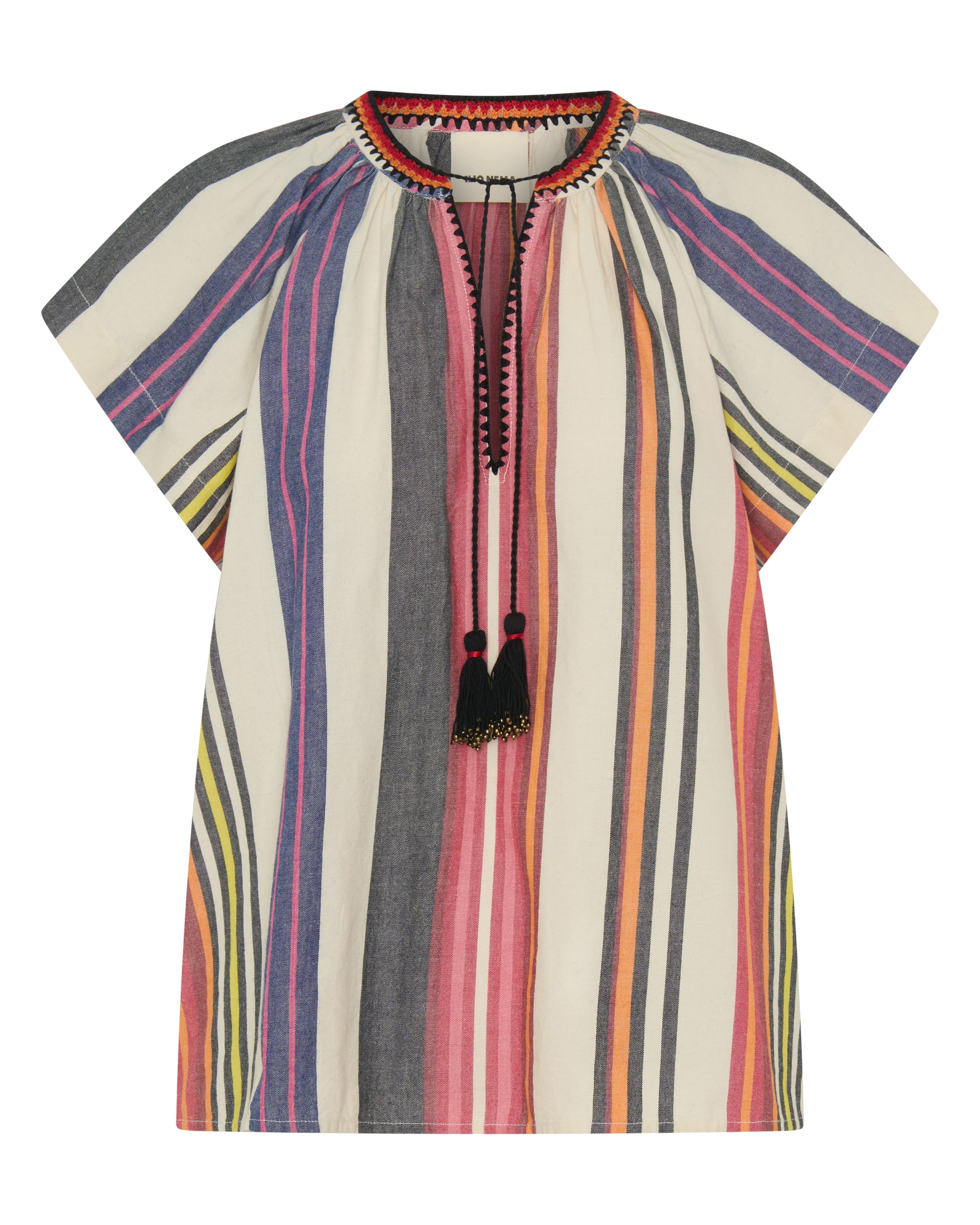 ILIO NEMA Zetus Voula Stripe Top ghost