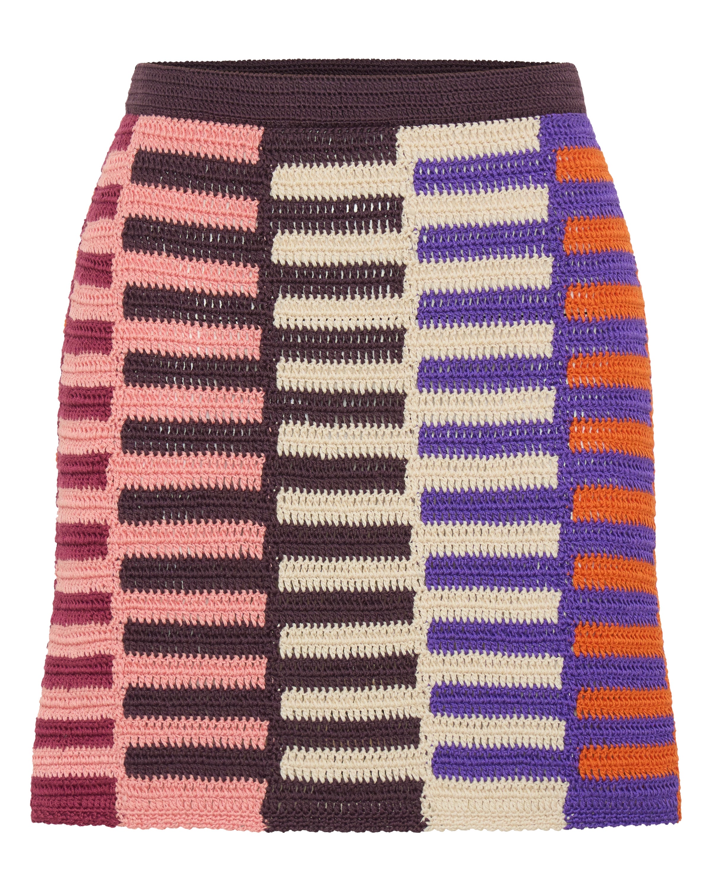 ILIO NEMA Delphini Multi Crochet Skirt ghost
